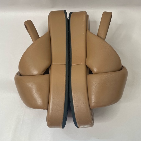 PRADA Padded Slingback Soft Leather Sandals - Picture 7 of 13